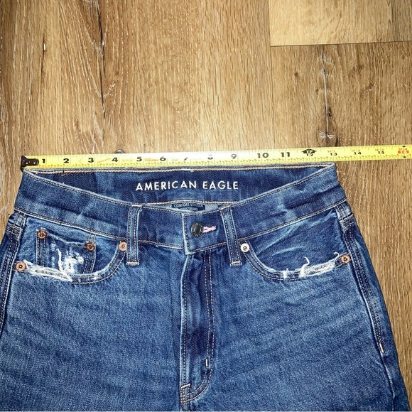 American Eagle Women’s Ex Boyfriend Relaxed Fit Jeans Distressed Size 00 Short - Picture 7 of 12